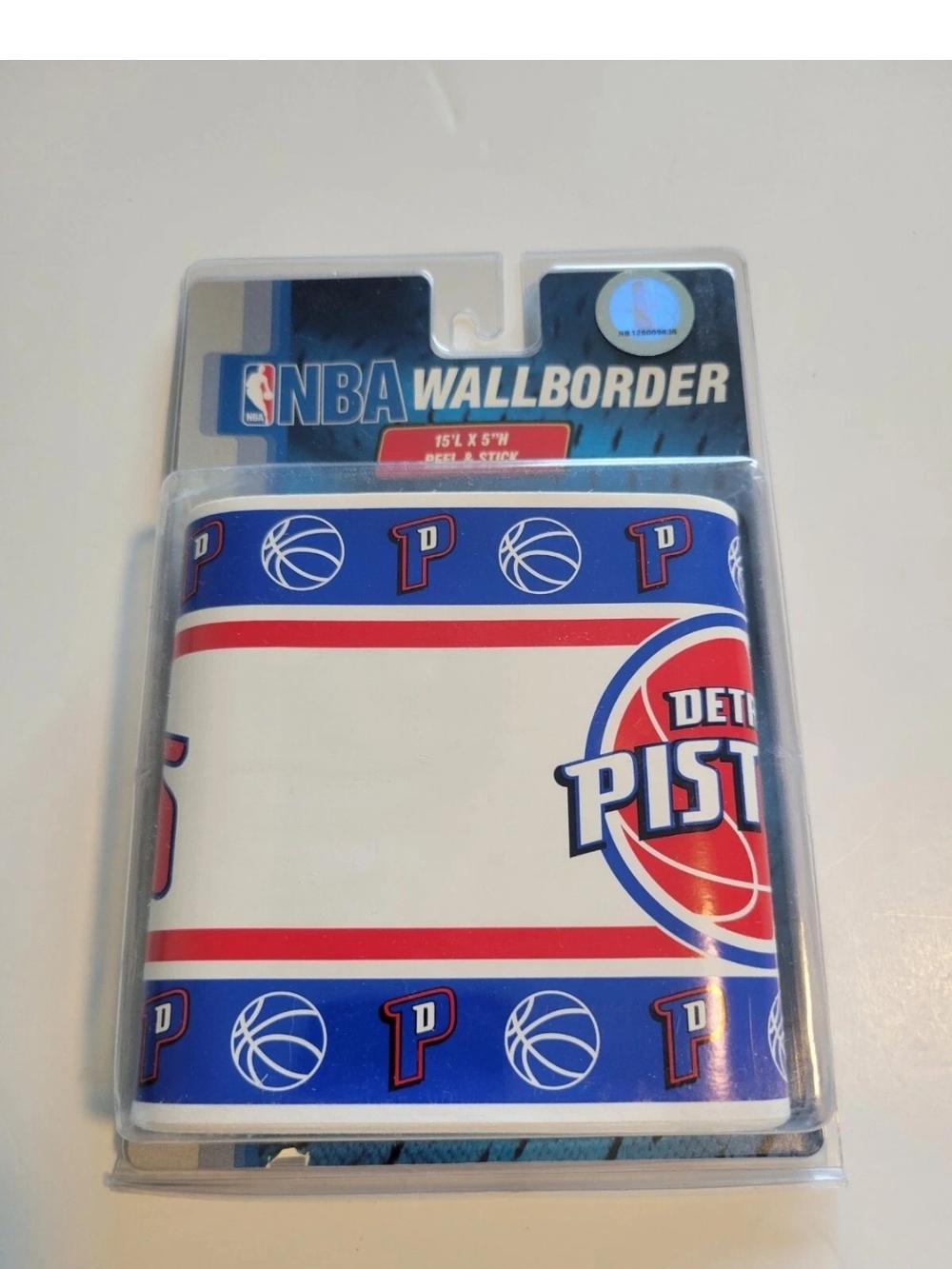 NBA Detroit Pistons Wallborder - Blue, Red, White